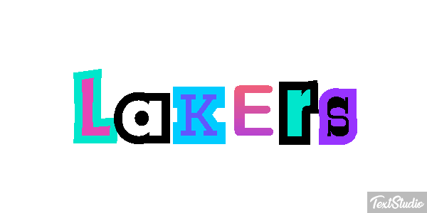 Lakers Text effect