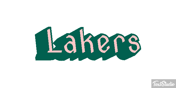 Lakers Text effect