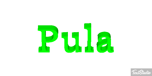 Pula Effetto testo