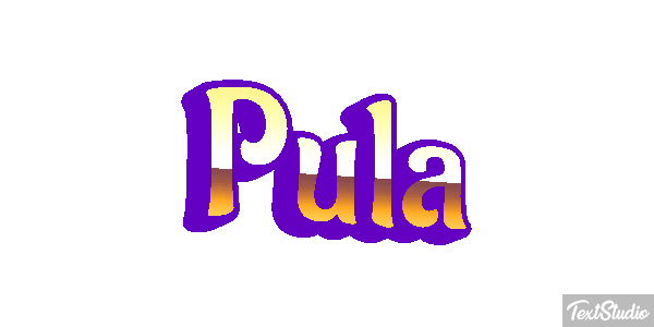 Pula Effetto testo