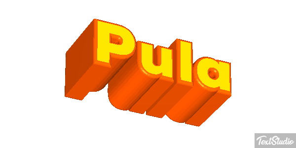 Pula Effetto testo