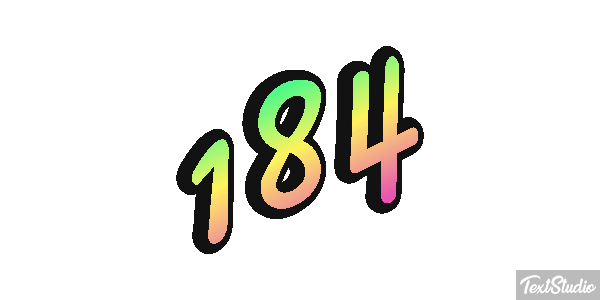 184 Texteffekt