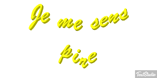 Je me sens pire Effet de texte