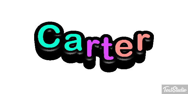 Carter Effetto testo