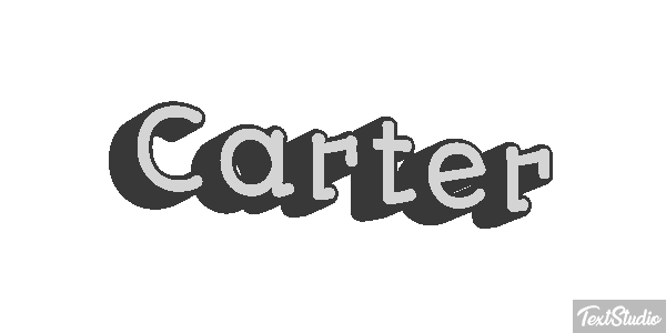 Carter Effetto testo