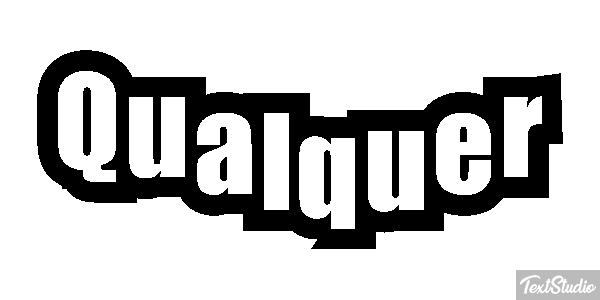 Qualquer Efeito do texto