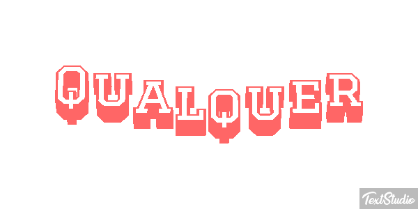 Qualquer Efeito do texto