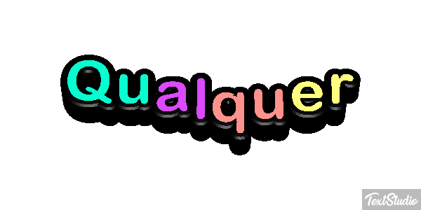 Qualquer Efeito do texto