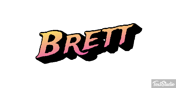 Brett Text effect