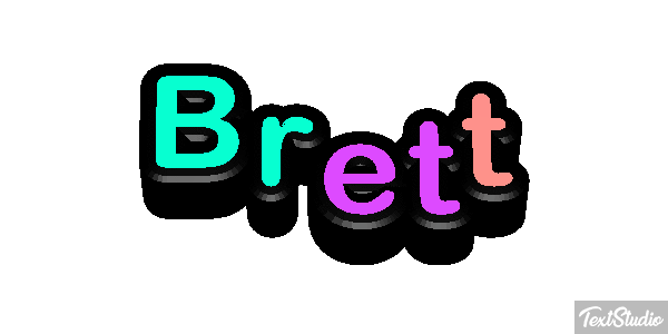 Brett Text effect