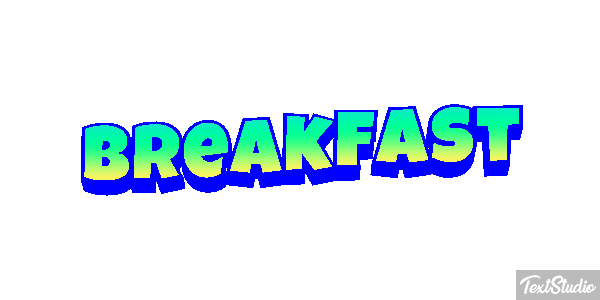 Breakfast Text effect