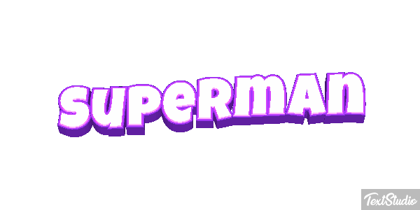 Superman Text effect