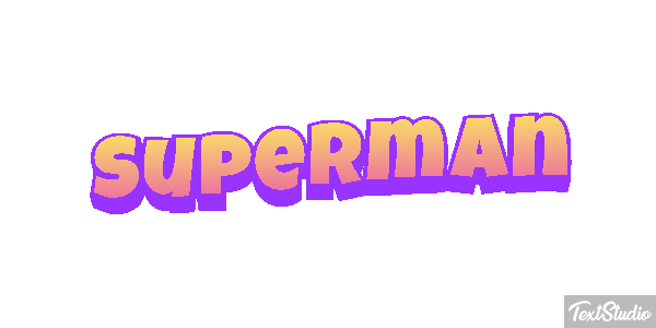 Superman Text effect