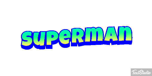 Superman Text effect
