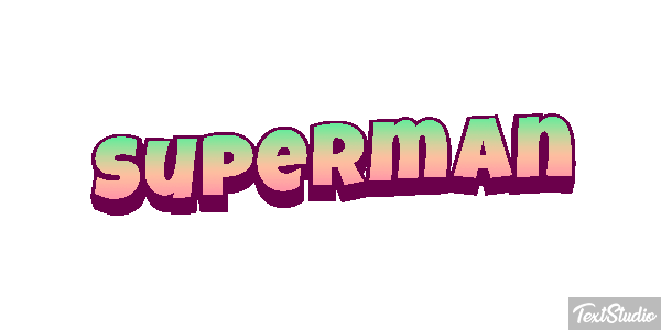 Superman Text effect