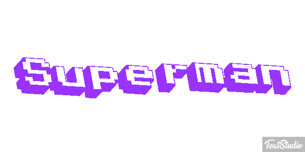 Superman Text effect