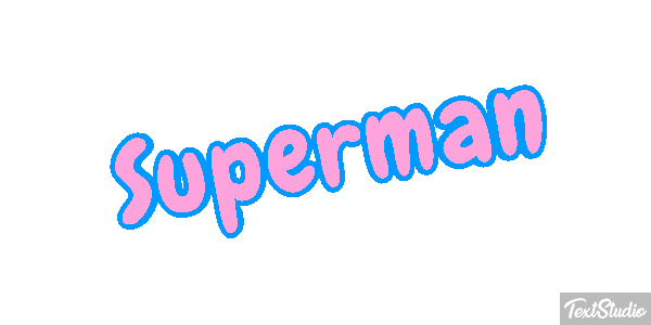 Superman Text effect