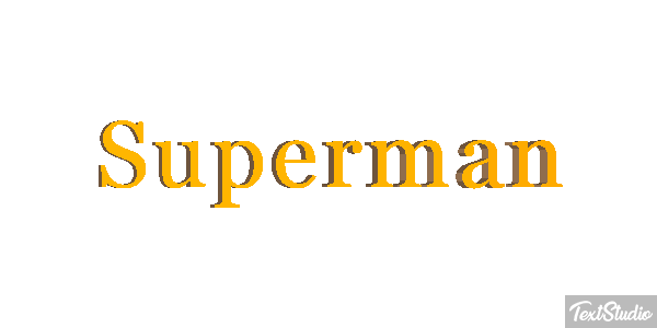 Superman Text effect