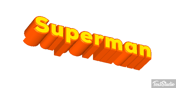 Superman Text effect