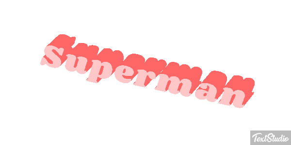 Superman Text effect