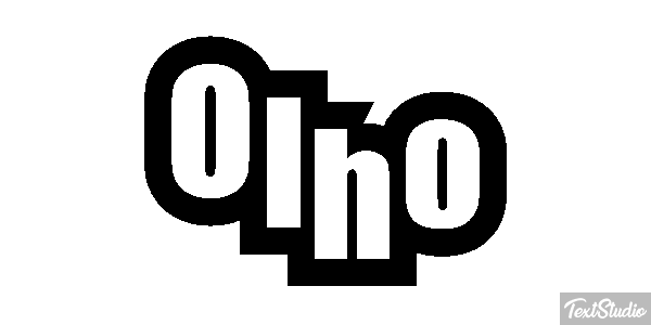Olho Efeito do texto