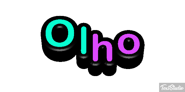 Olho Efeito do texto