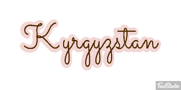Kyrgyzstan Text effect