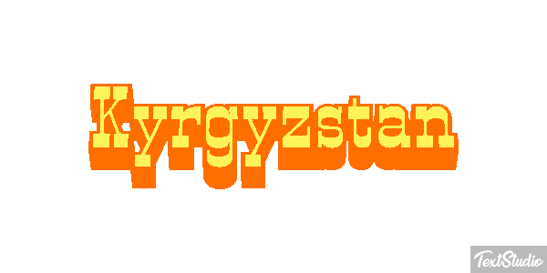 Kyrgyzstan Text effect