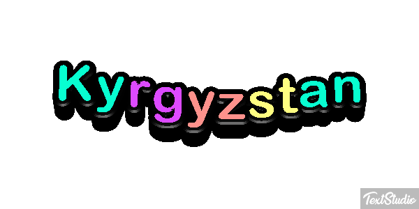 Kyrgyzstan Text effect