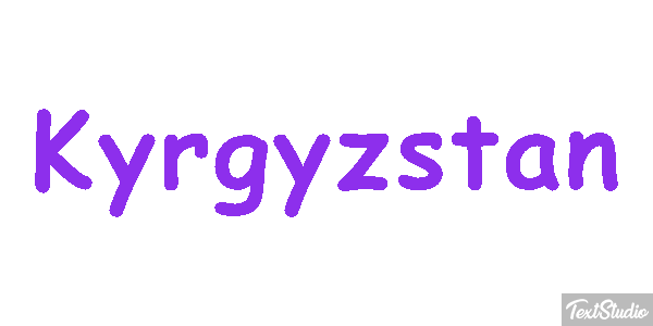Kyrgyzstan Text effect