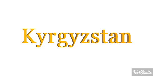 Kyrgyzstan Text effect