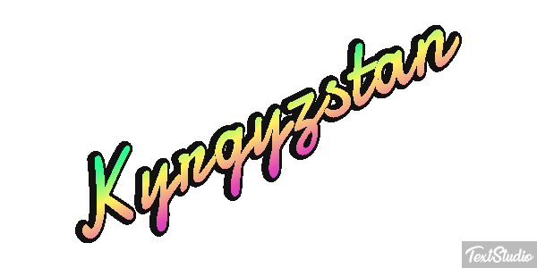 Kyrgyzstan Text effect