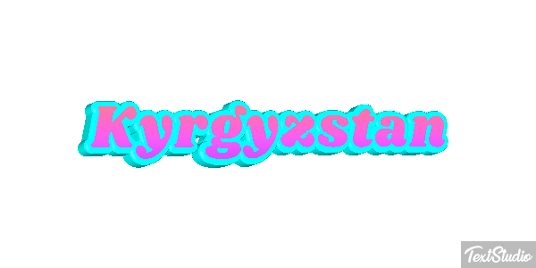 Kyrgyzstan Text effect