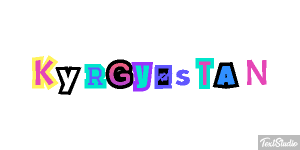 Kyrgyzstan Text effect