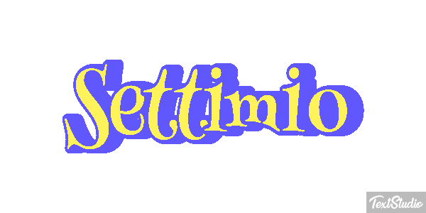 Settimio Effetto testo