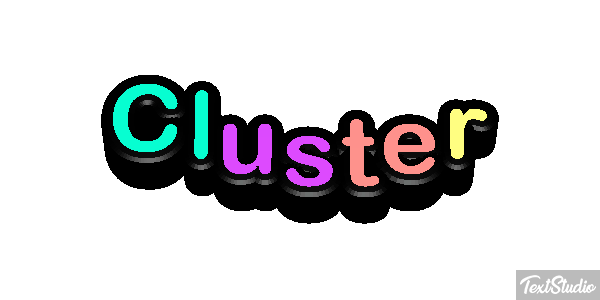 Cluster Effet de texte
