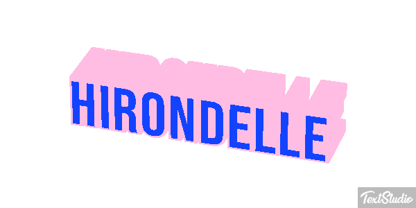 Hirondelle Effet de texte