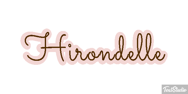 Hirondelle Effet de texte