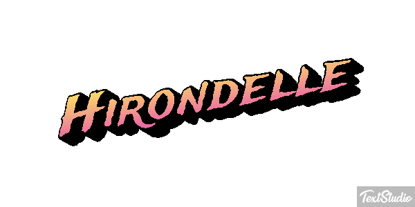 Hirondelle Effet de texte