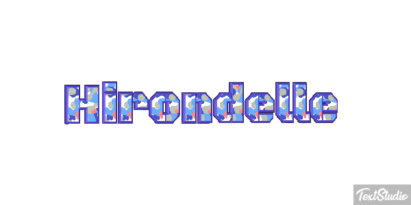 Hirondelle Effet de texte