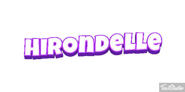 Hirondelle Effet de texte