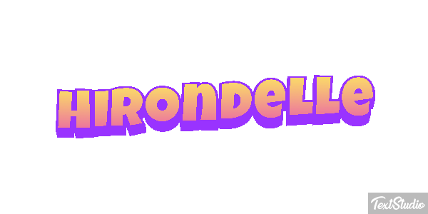 Hirondelle Effet de texte