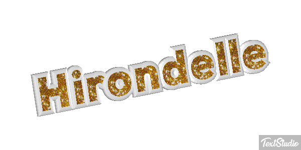 Hirondelle Effet de texte