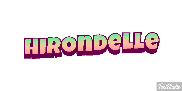 Hirondelle Effet de texte