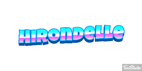 Hirondelle Effet de texte
