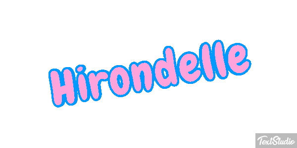 Hirondelle Effet de texte