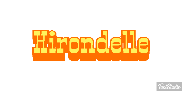 Hirondelle Effet de texte