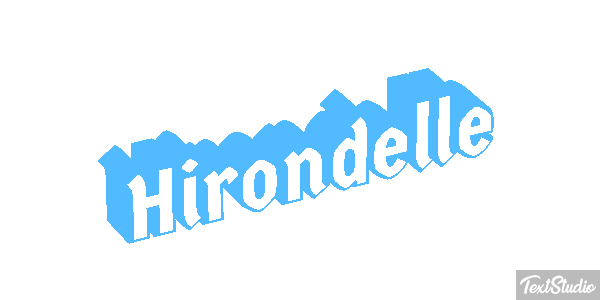 Hirondelle Effet de texte