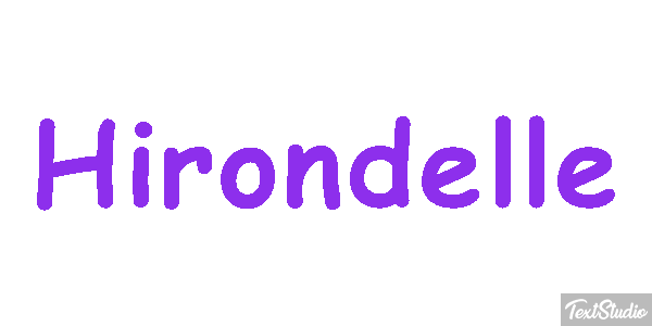 Hirondelle Effet de texte
