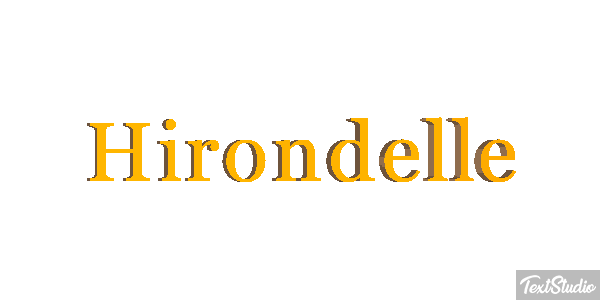 Hirondelle Effet de texte